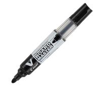Pilot Begreen Recycled V Board Master Whiteboard Marker Bullet 6.0 mm Tip - Black, Box of 10