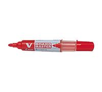 Pilot Pen Whiteboard Marker V Board Master Begreen Recycled Bullet Tip Red Pack of 10