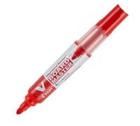 Pilot Pen Whiteboard Marker V Board Master Begreen Recycled Bullet Tip Red Pack of 10