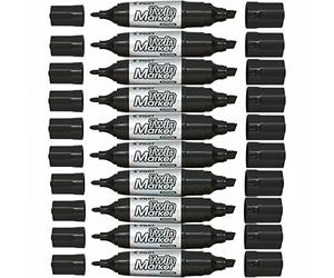 Pilot Begreen Twin Permanent Marker Jumbo, Black, Pack of 10
