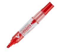 Pilot Begreen Recycled V Board Master Whiteboard Marker Chisel 2.2 - 5.2 mm Tip - Red, Box of 10