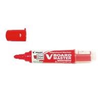 PILOT - BeGreen V Board Master Marker Refill - Recycled, 2.2-5.2mm Chisel Tip - 10 x Red