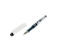 Pilot Black Ink/White Barrel VPen Disposable Fountain Pen [Pack of 12]