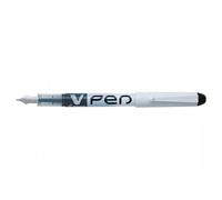 Pilot V Pen Disposable Fountain Pen - Black, Box of 12