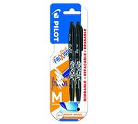 PILOT BLS-FR7-L-S3 - Erasable Ink Pens, Pack of 2, Black
