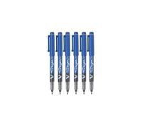 Pilot Blue V Sign Pen Liquid Ink Medium 2mm Nib Tip 0.6mm Line Width V-Sign Fibre Tip Point Marker Graphics SW-VSP (Pack Of 6)