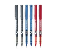 Pilot BX V5 Assorted Hi-Tecpoint Extra Fine Ballpoint Pen 0.5mm Nib Tip Line Of 0.3 Mm Width (Pack Of 3) 1 Blue '+ 1 Black + 1 Red