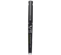 Pilot Hi-Tecpoint V5 Non-retractable Rollerball Pen Black 0.3 mm Fine Rollerball Refillable Pack of 10