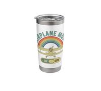 Pilot C172 Flying Aircraft Plane Airplane Mode Aviation Gift Stainless Steel Insulated Tumbler