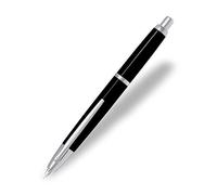 Pilot Capless Medium Retractable Fountain Pen with Rhodium Trim - Silver