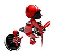 Pilot Car Air Air Ambershor - Long Lasting Auto Diffuser for Indoor, Hanging Vent Clip Style | Aviation Themed Design, Great for SUV Truck Cabins, A