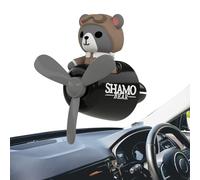 Pilot Car Air Freshener Air Vent Clip | Cute Animal Pilot Car Diffuser Vent Clip - Perfume Decoration with 2 Aromatherapy Tablets, Accessories