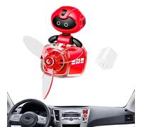 Pilot Car Air Freshener - Cartoon Robot Pilot Car Air Freshener,Cute Automatic Rotating Diffuser, Interior Supplies Small Aromatherapy Ornament for Various Models