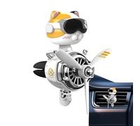Pilot Car Air Freshener - Cute Cartoon Vent Clip, Rotating Propeller Diffuser | Funny Creative Design, Long-Lasting Fragrance, Easy Install, Ideal for Automotive Air Conditioner, Interior Deco