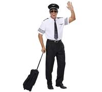 Pilot Costume Large for Wartime Aviation Airline Fancy Dress
