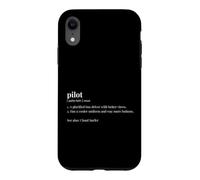 Pilot Dictionary Funny Aviation Flying Case for iPhone XR
