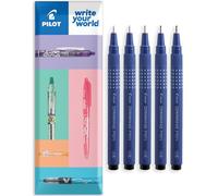 PILOT DR Drawing Fineliner Pen - Thin to Thick Nibs Tips - Black Ink - Ideal for Technical Drawing, Sketching, Outlining, Writing - Envelope Gift Pack of 5 Pens