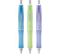 PILOT Dr. Grip Frosted Refillable & Retractable Advanced Ink Ballpoint Pen, Medium Point, Assorted Color Barrels, Black Ink, 3-Pack (14628)