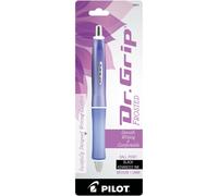 Pilot Dr. Grip Frosted Refillable & Retractable Ballpoint Pen, Medium Point, Barrel Color May Vary, Black Ink, Single Pen (36254)