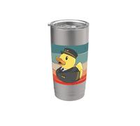Pilot Duck Aviation Fun Cute Duck Uniform Flying Ducks Love Stainless Steel Insulated Tumbler