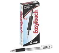 Pilot EasyTouch Ball Point Stick Pens Medium Point Black Ink Dozen