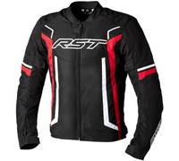 RST Waterproof Pilot Evo CE Textile Motorcycle Motorbike Jacke - Black Red White
