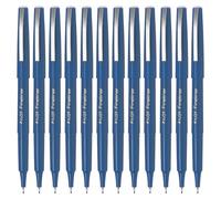 Pilot Fineliner Pen 1.2mm Tip 0.4mm Line Blue (Pack 12)