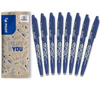 PILOT FLW538271 Frixion Erasable Rollerball Tip - Blue (Pack of 8)