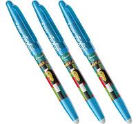Pilot FriXion BALL 07 MIKA design Erasable Pens Light Blue Ink (Set of 3) Supplied Loose