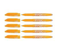 Pilot Frixion Ball 07 Rollerball Pens Medium Nib Orange Apricot Pack of 5