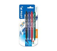 Pilot FriXion Ball 3 + 1 x (NBR + V or B) Non Retractable Gel Ink Rollerball Retractable Black/Blue/Red/Green