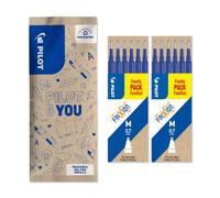 PILOT - FriXion Ball/Clicker Erasable Pen Refills 0.7mm - Blue - Pack of 12 | REFILL & ERASE: Medium 0.7mm erasable blue pen refills for smooth writing and easy corrections