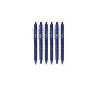 Pilot FriXion Ball Clicker Retractable Erasable Gel Pen Fine Point 0.7mm Blue Ink 6 Count