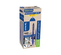 Pilot FriXion Ball Clicker Rollerball Box 12 Pens +12 Refills Blue