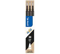 Pilot FriXion Ball Clicker Rollerball Pen Refill 0.35 mm Medium Conical Black Pack of 3