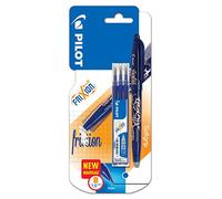 PILOT FriXion Erasable Broad Rollerball Pen Blue + Blue Refills