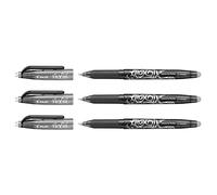 PILOT Frixion Ball Gel Rollerball Pens Fine Tip Pack of 3 Black