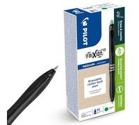 Pilot Frixion Ball Plus Green Erasable Rollerball Pen 0.7mm Medium Tip Thermosensitive Ink Clean Erasing Smooth Writing Durable Plastic Body for Office School Fabric Marking (Pack of 10)
