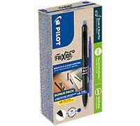 Pilot FriXion Ball Plus Rollerball Pen Blue 0.4 mm Medium Rollerball 82% Recycled Pack of 10 + 10 Refills