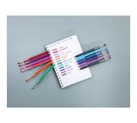 PILOT FriXion Ball Stick 07-0.7mm Nib Tip - Erasable Gel Ink Pens - In Envelope Gift Packaging (Professional Wallet of 5)