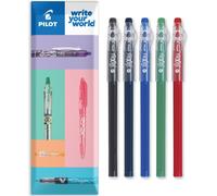 PILOT FriXion Ball Stick 07-0.7mm Nib Tip - Erasable Gel Ink Pens - In Envelope Gift Packaging (Professional Wallet of 5)