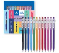 PILOT FriXion Ball Stick 07-0.7mm Nib Tip - Erasable Gel Ink Pens - In Wallet Packaging (Assorted Wallet of 12)