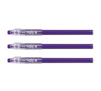 PILOT Frixion Ball Sticks Medium Tip Rollerball Pens Pack of 3 Purple