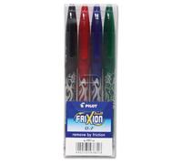 Pilot FriXion Ballpoint Pen with Gel Ink Medium Point Black/Blue/Red/Green