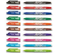 PILOT Frixion BL-FR7 Erasable Rollerball Pen Set 0.7mm Tip Assorted Colours 10 Pens