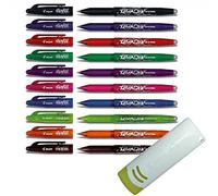Pilot Frixion, BL-FR7 rollerball pen set, erasable, 0.7 mm tip, different colours, set of 10 10er Packung | mit Radierer Colourful