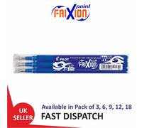 Pilot FriXion (BLS-FR7) 0.7mm Erasable Pen Refills For Ball & Clicker Pens