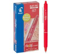 Pilot Frixion Clicker Retractable Erasable Rollerball 0.7 mm Tip - Red, Box of 12