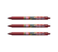 Pilot FriXion CLICKER 07 MIKA design Erasable Retractable Pens Red Ink (Set of 3) Supplied Loose
