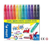 Pilot Frixion Colors Erasable Fibre Tip Colouring Pen - Assorted, Pack of 12